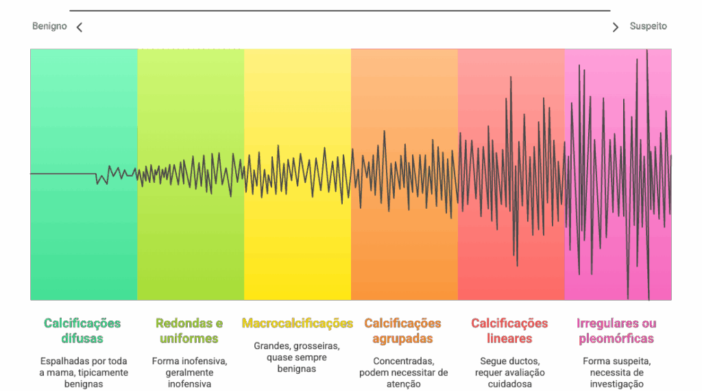 Classificação de tipos de calcificações mamárias por nível de suspeição