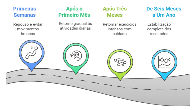 Cronograma de recuperação pós-reconstrução mamária: de repouso inicial à estabilização